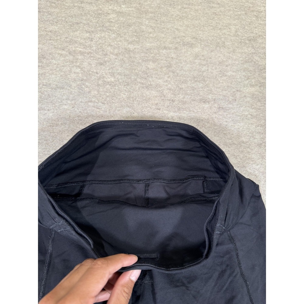 Lululemon Leggings Womens 6 Black Capri Ruched Zip Pocket Yoga Athletic Gym - Picture 3 of 15